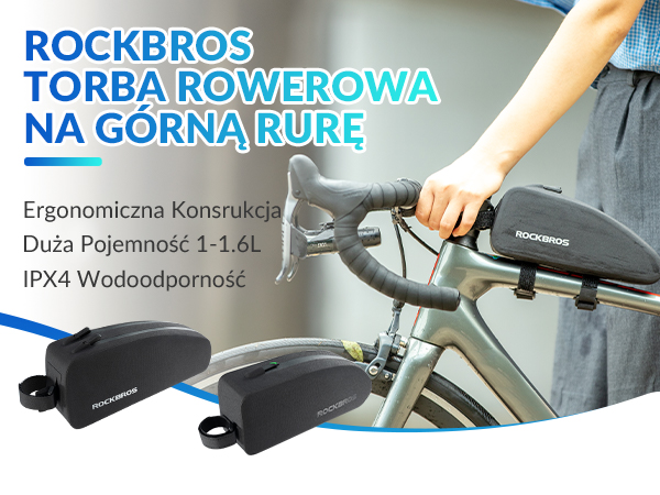 OLLOring＋*FRAMeWORK 2WAY tank＋bag ROCKBROS Torba Rowerowa na Ramę, na Górną Rurę, Wodoodporna