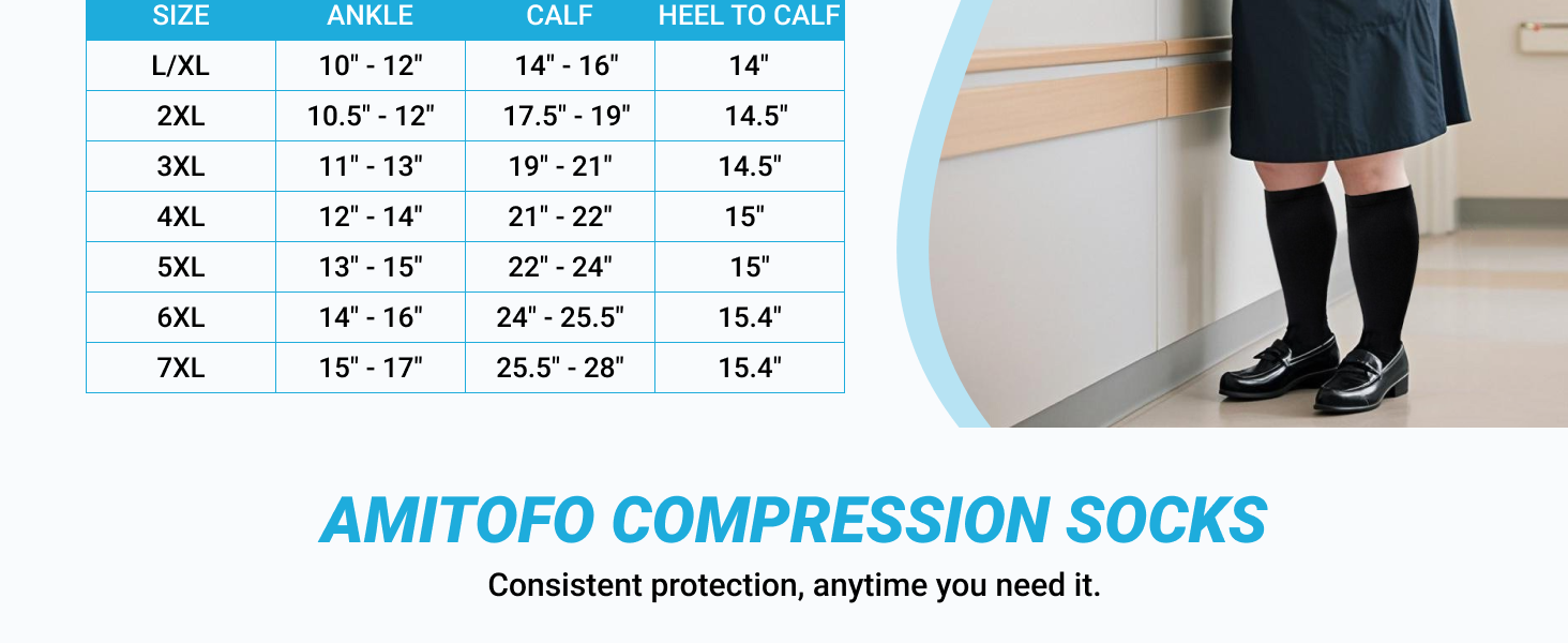 wide calf compression socks women1