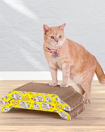 2 Piezas Rascador de Cartón para Gatos