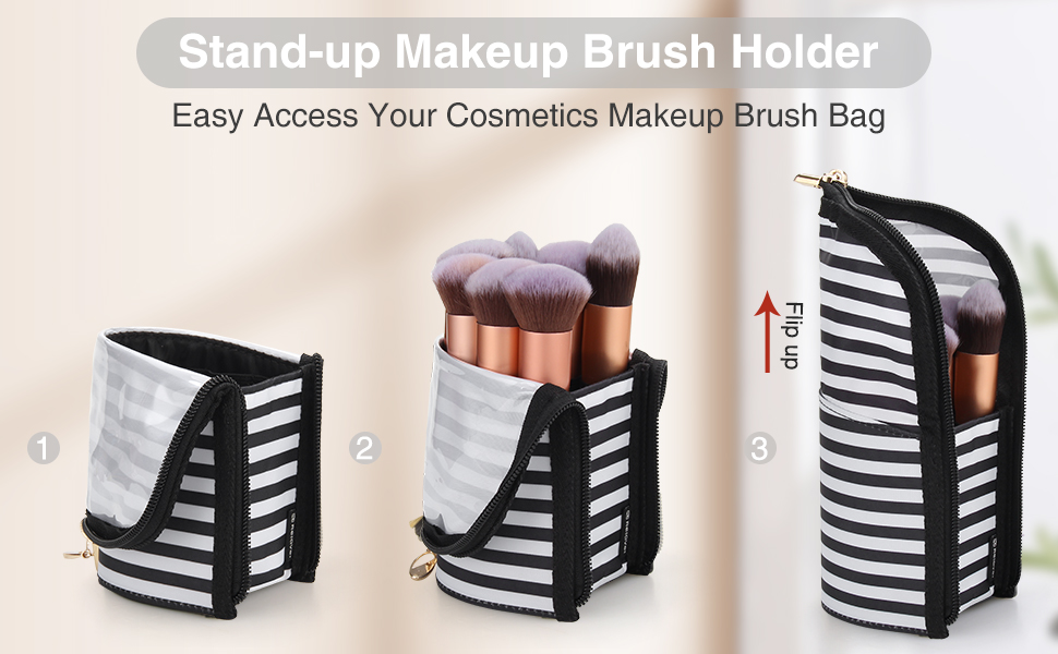 Makeup Brush Case Travel Makeup Brush Holder Portable
