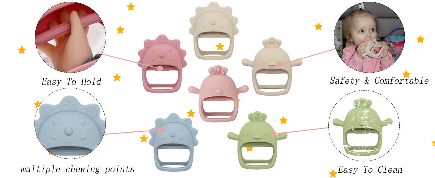 Silicone Teether Mitten