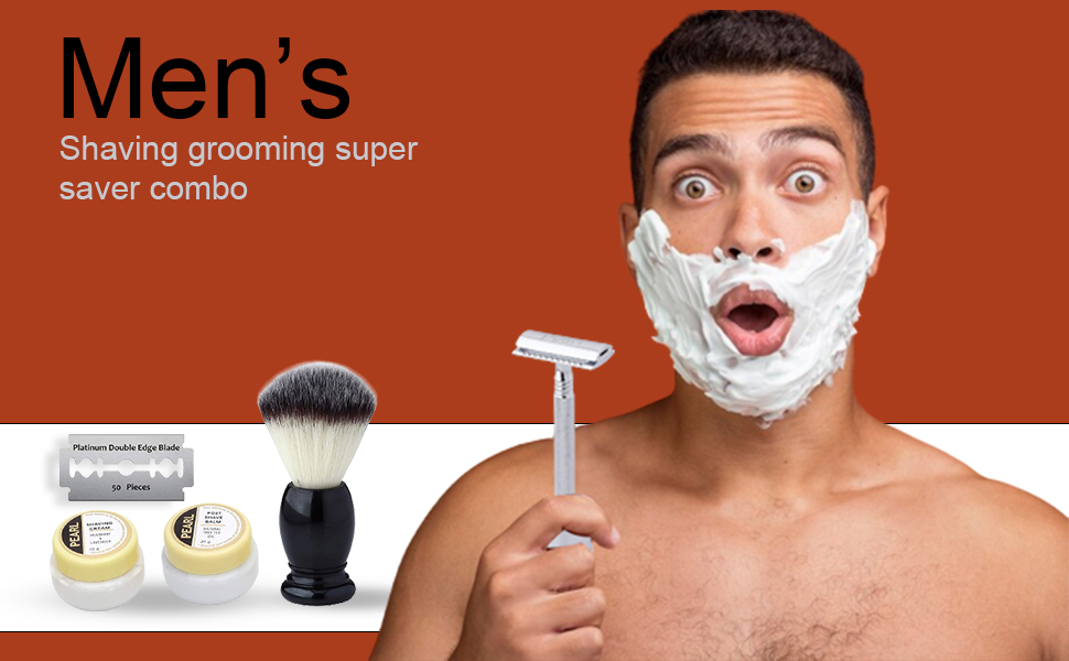 Pearl Shaving Men’s Premium Grooming/shaving Kit Close Comb Double
