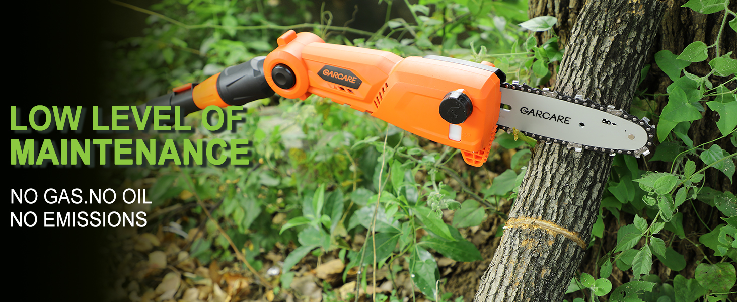GARCARE Pole Chain saw Cordless ChainSaw 20V 8 Inch