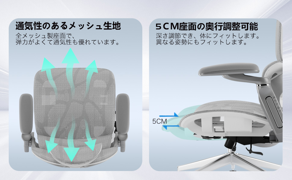 Amazon.co.jp: DEULUKO オフィスチェア 椅子 疲れない ワーク