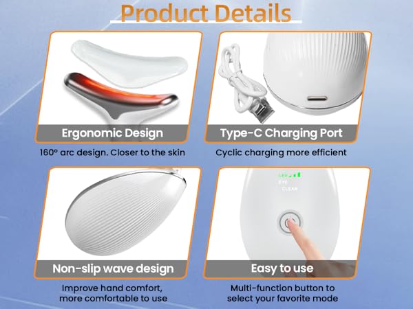 ボディ・フェイスケア La boum Quantum Pulse Beauty Instrument Luniquz EMS Facial Massager Eye Face Lift Skin Tightening