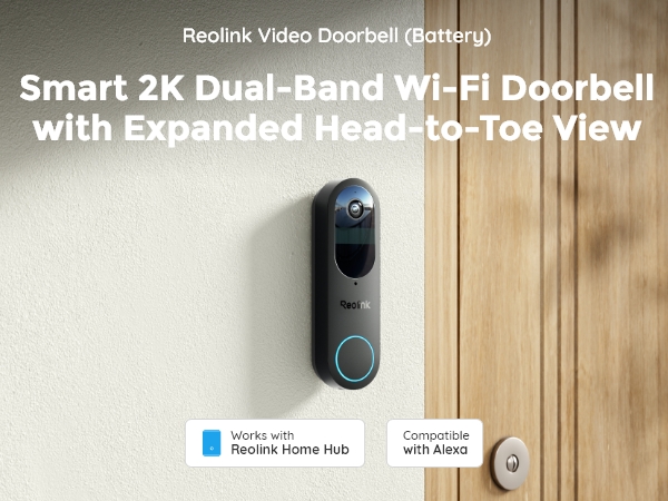reolink Video Doorbell WiFi 未使用 Amazon.com: REOLINK Wireless 2K Battery Video Doorbell