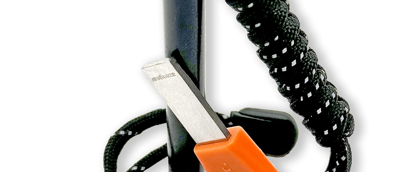 Ergonomic steel igniter handle - easy to light a fire