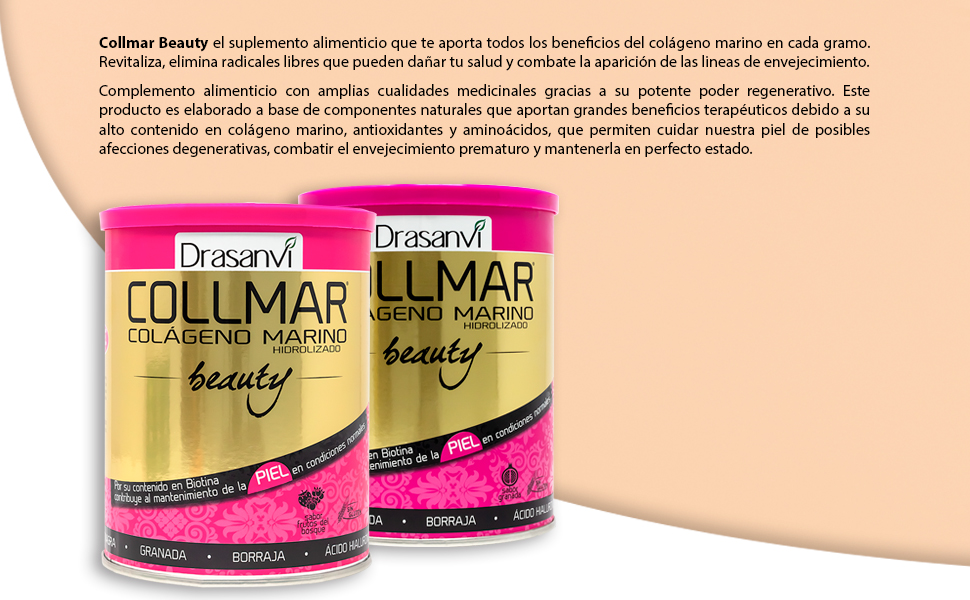 Drasanvi Collmar Beauty Frutas Bosque - Colágeno Marino, 275 g