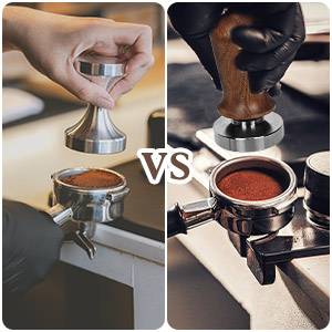 30lb Consistent Pressure Calibrated Coffee Tamper to get a consistent and even plane