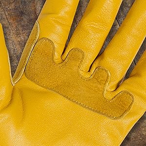 gorilla easy connect pruning gloves leather palm
