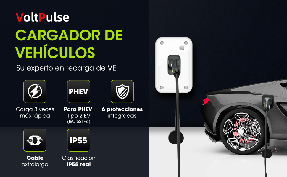 cargador coche electrico 32A 22KW