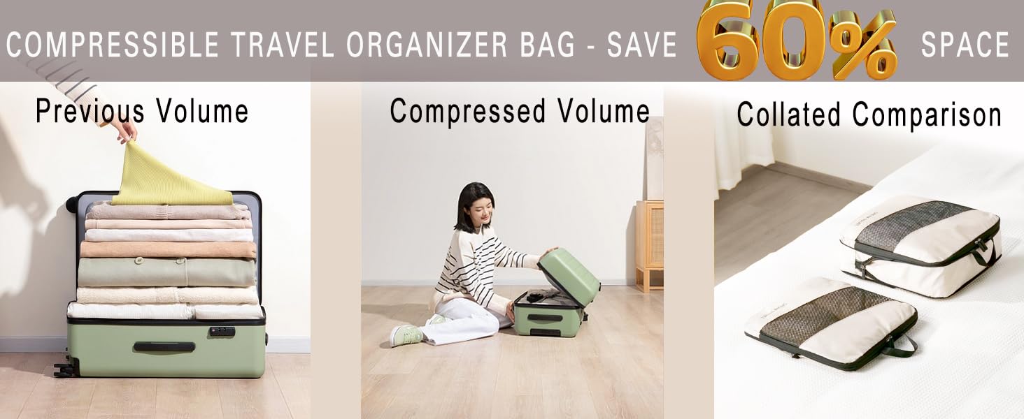 Travel compression bag