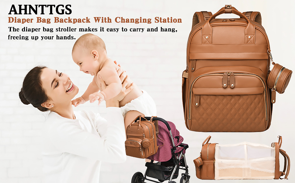 diaper bag with changing station