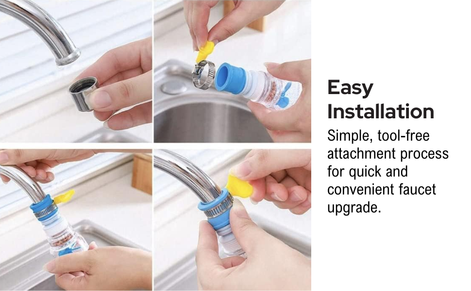 Jetlag Activated Carbon Faucet Water Filter - Universal Fit