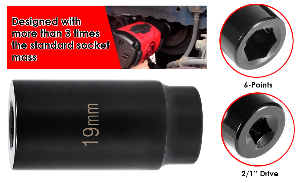 77080 19mm Harmonic Balancer Socket 3 Times Momentum Power