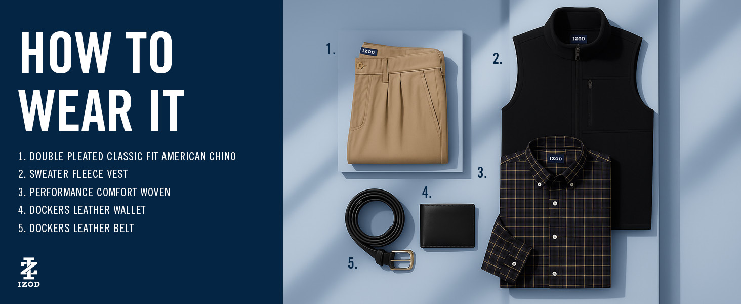 How to wear your american chino inspiration image with sweater fleece vest