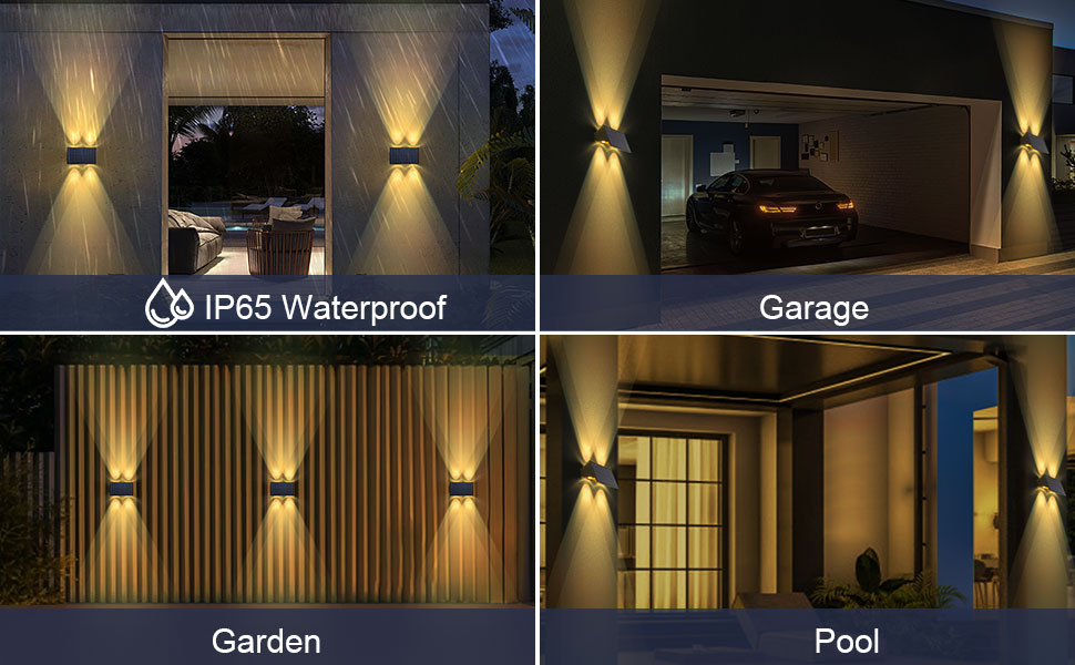 Waterproof Night Spotlight for Garden Wall Balcony Decoration