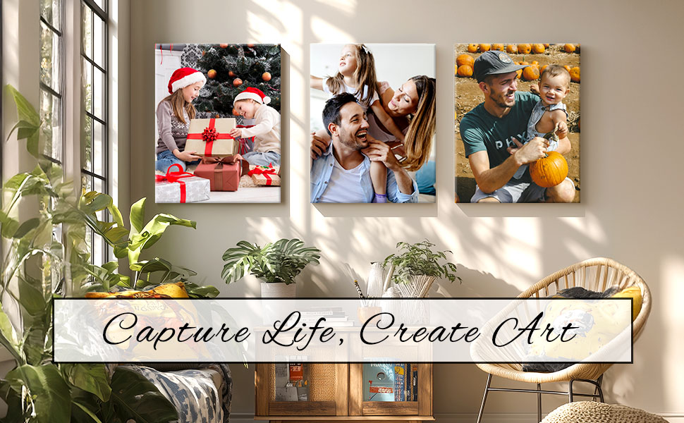 VYPEROCK Personalized Custom Canvas Prints Framed Photo