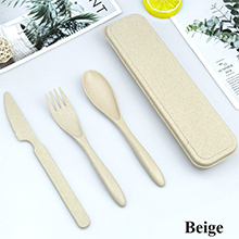 Reusable utensils set with case