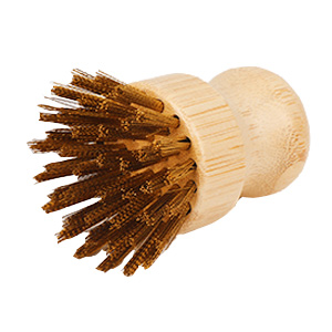 bamboo cast iron scrubber