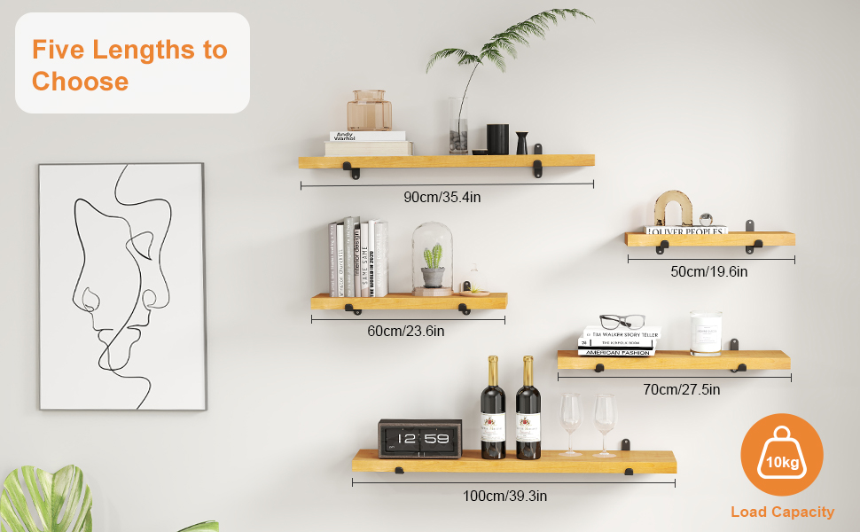 Soild Wood Floating Shelves