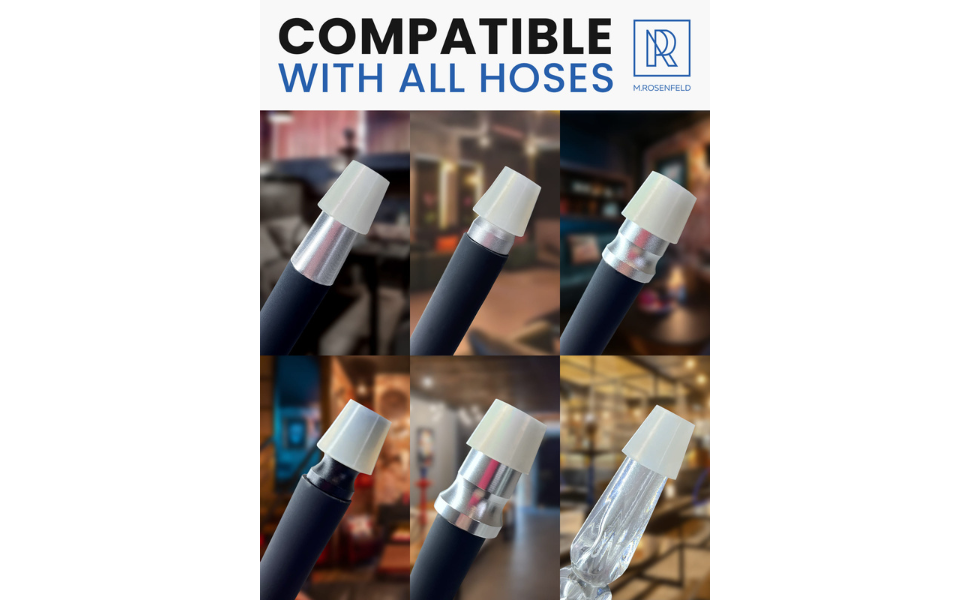 M. ROSENFELD 10 pcs White Hookah Hose Grommets Universal