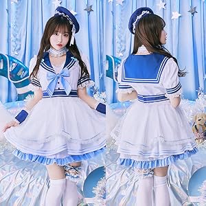 Amazon.co.jp: [Malymoon] コスプレ マリン セーラー服 水兵