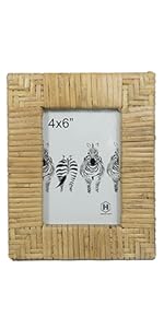 4x6 rattan picture frame