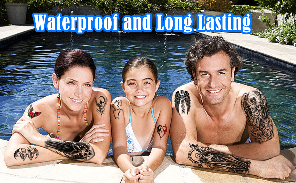 Angel and Demon Fake Tattoo