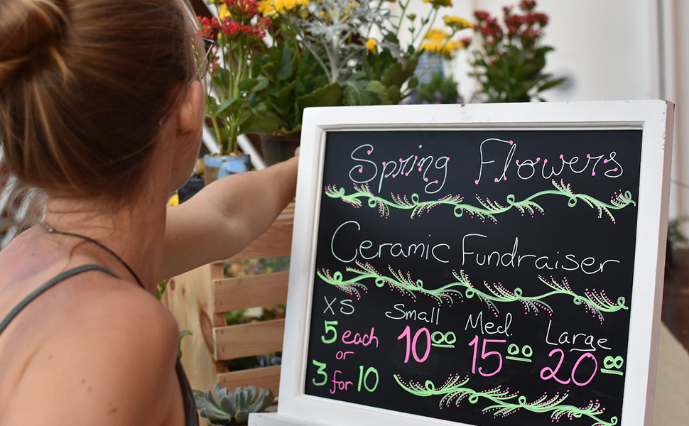 Simpleoa Chalk Markers Fine Tip 1mm Erasable Chalkboard Markers