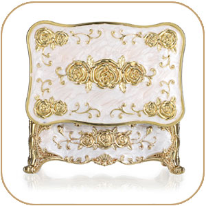 Jewelry Box metal Trinket Box Treasure Chest box  antique jewelry box gift small ring Earrings case