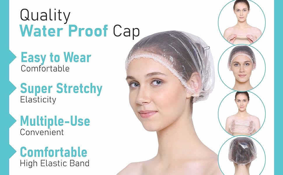 Buy Old Tree Shower Cap (Pack Of 100) Reusable Waterproof Bath Cap