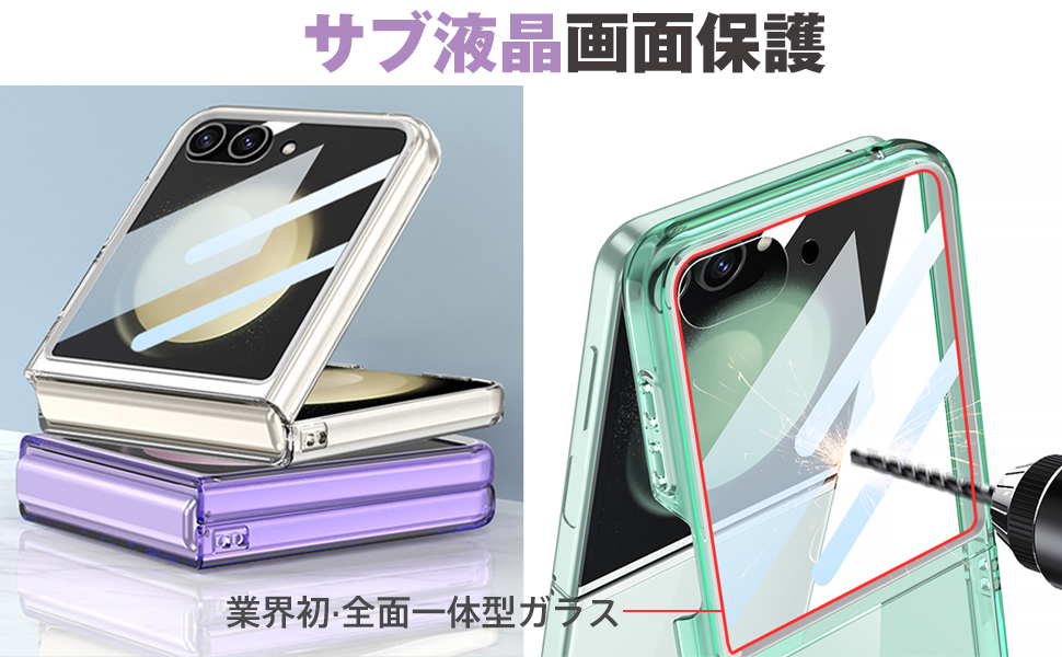 Amazon.co.jp: OURJOY Galaxy Z Flip5 ケース クリア Samsung