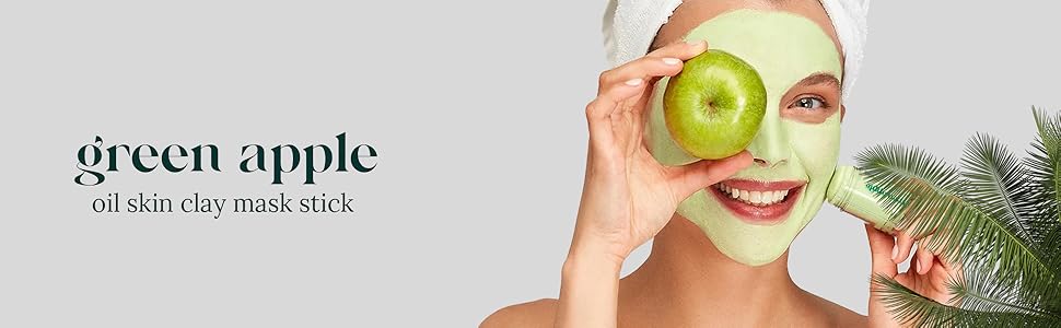 kaolin clay mask stick blackhead remover acne organic skincare natural face green tea treatment