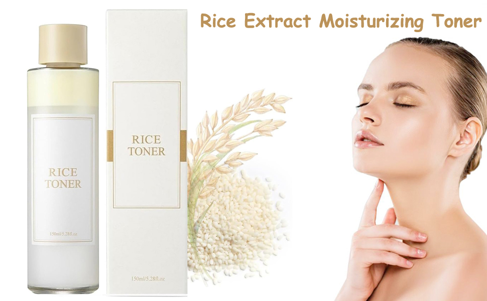 Rice Toner Korean, Facial Rice Water, 5.28fl Oz Beauty Toner, TonerKorean Skin Care, Natural