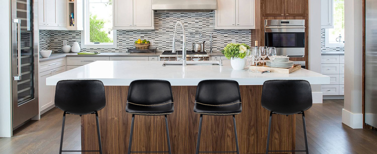 black bar stools set of 4