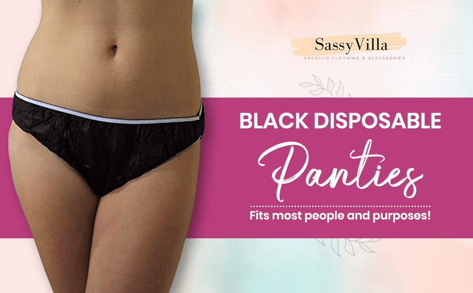Buy Disposable Panties Black(10pcs) for Women Spa, Maternity, Periods, Body Massage,Non