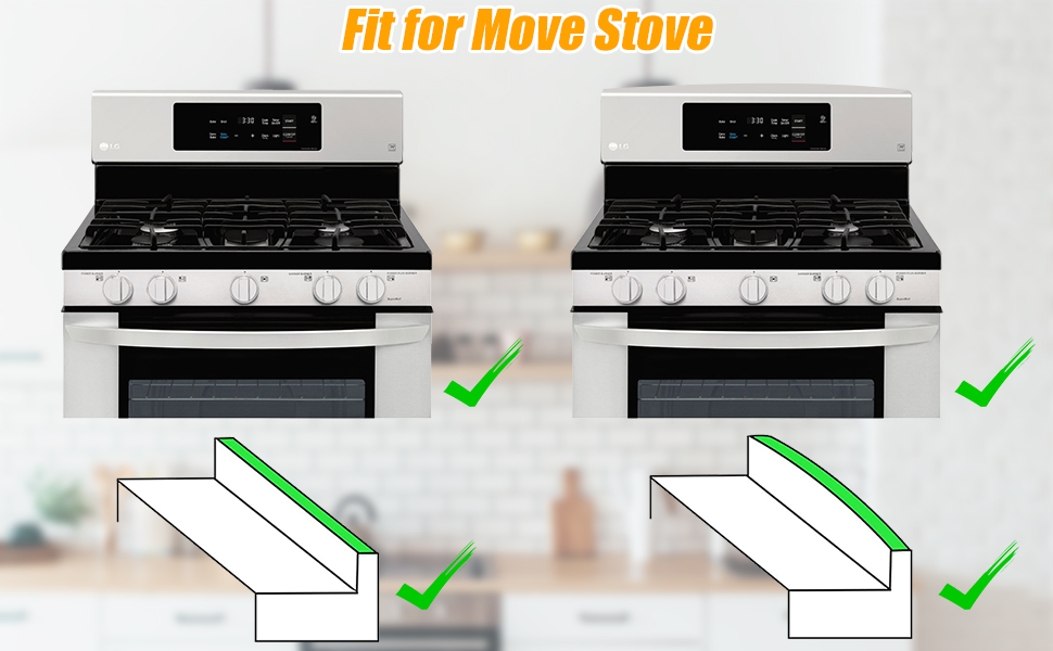Detachable Stove Top Shelf 30", BestMal Silicone Stove Top Shelf for Stove, 3