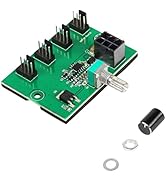 SinLoon Chassis Fan Pressure Regulating Governor, 2 Pin 3 Pin 4 Pin Fan Adapter PWM PC Chassis Co...