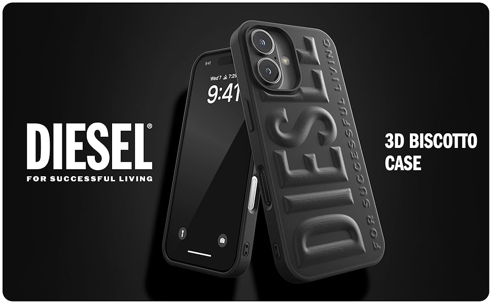 Amazon.co.jp: DIESEL iPhone16ProMaxケース 3Dロゴ