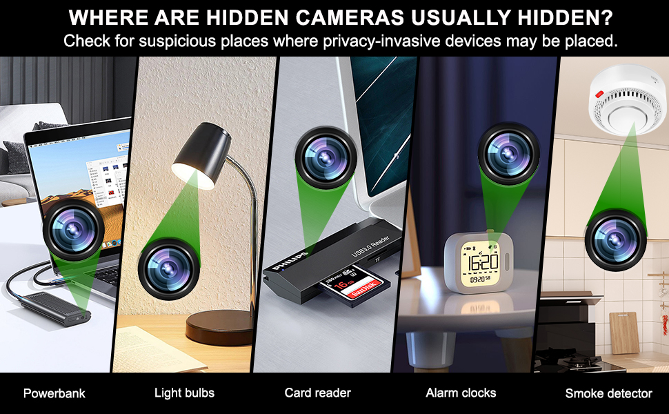 TANHUKEN Hidden Camera Detectors Anti Spy Detector Hidden
