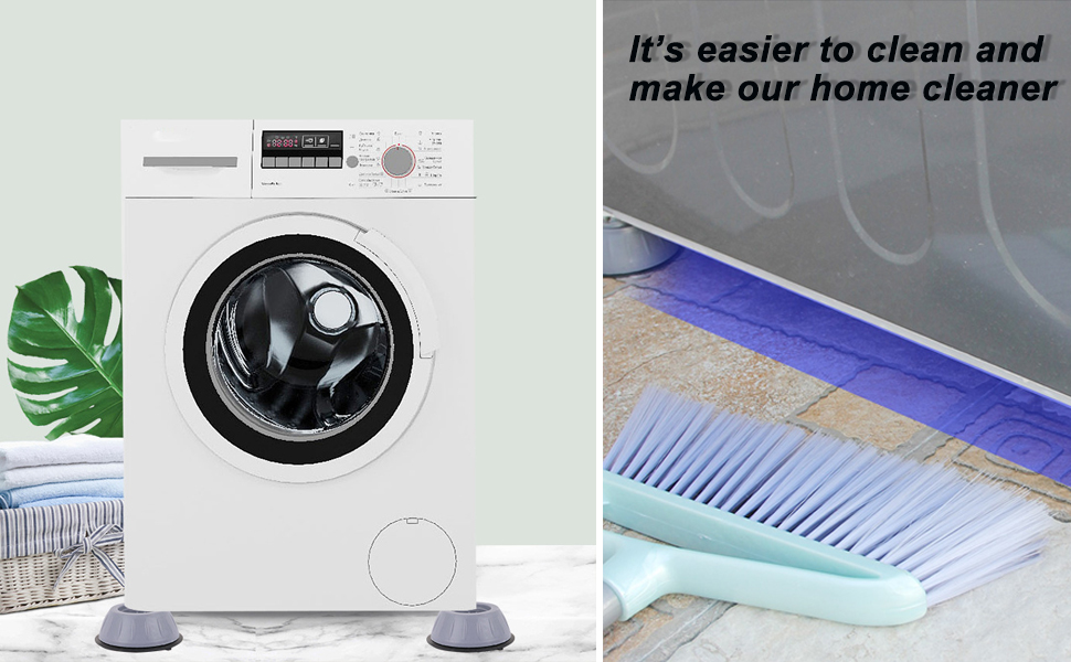 Fridge Washing Machine Leveling Feet Anti Walk Pads Shock Absorber Furniture Lifting Base