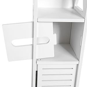  White Bathroom Cabinet Drawer Chest of Drawers