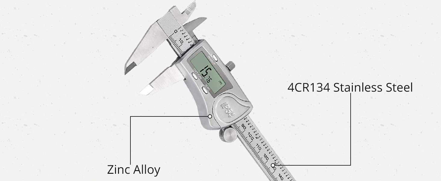 CAMWAY Digital Caliper Waterproof,150 mm/6 Inch Digital Vernier Caliper