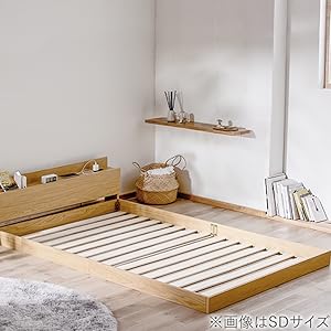 【送料込み】アイリス　シングル ベッドフレーム 棚付き コンセント付き ブラウン Amazon｜アイリスオーヤマ ベッド シングル ベッドフレーム 宮