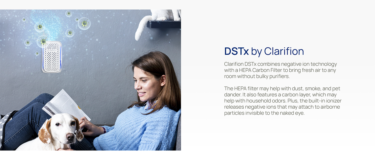 Clarifion Air Ionizer (3 Pack), Clarifion DSTx Portable Air