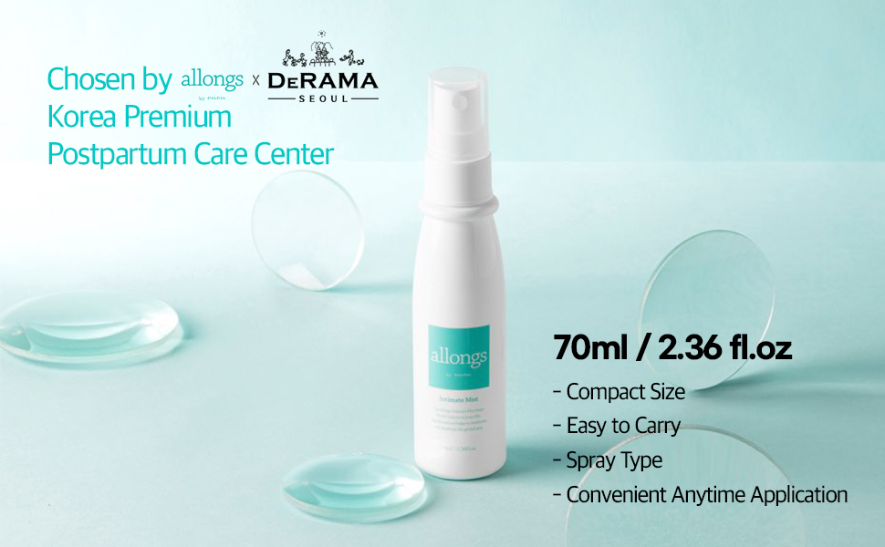 allongs Intimate Mist for Women Probiotic Feminine Spray Mist Spray for Odor and