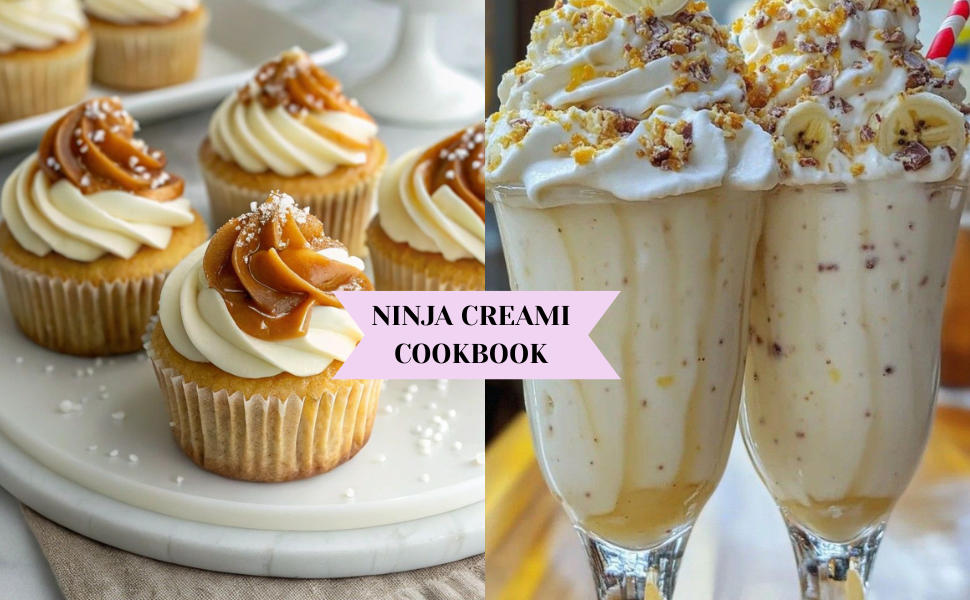 Ninja creami cookbook Homemade ice cream maker