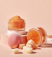 Lip Mask Lip Sugar Scrub Set - Overnight Lip Treatment Sleeping Mask &amp; Lip Exfoliator Scrub
