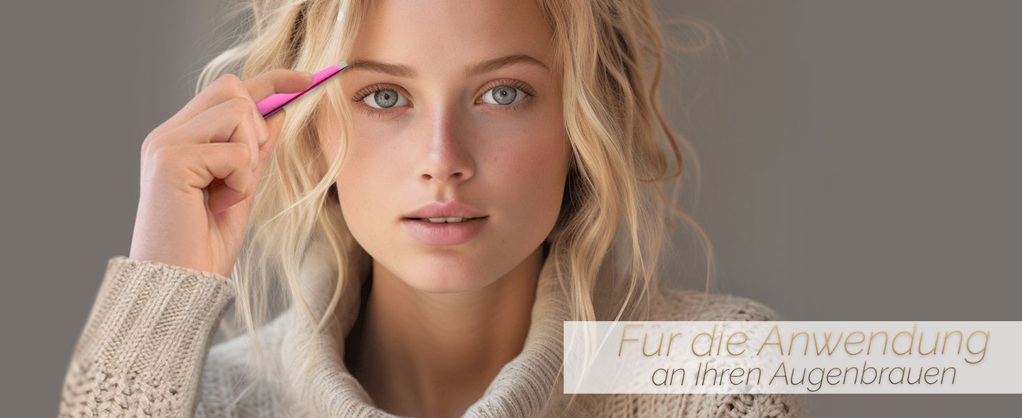 Augenbrauen zupfen Beauty Haarentfernung Haarzupfpinzette